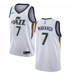 Mens Nike Utah Jazz 7 Pete Maravich Swingman NBA Jersey Association Edition