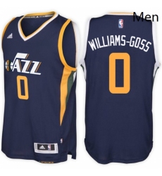 Utah Jazz 0 Nigel Williams Goss Road Navy New Swingman Stitched NBA Jersey 