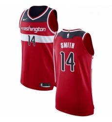 Mens Nike Washington Wizards 14 Jason Smith Authentic Red Road NBA Jersey Icon Edition