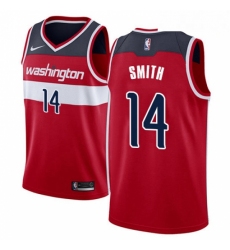 Mens Nike Washington Wizards 14 Jason Smith Swingman Red Road NBA Jersey Icon Edition