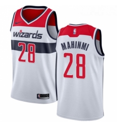 Womens Nike Washington Wizards 28 Ian Mahinmi Authentic White Home NBA Jersey Association Edition 