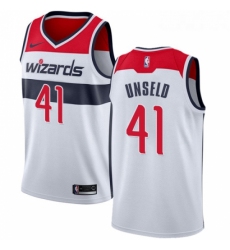 Womens Nike Washington Wizards 41 Wes Unseld Swingman White Home NBA Jersey Association Edition