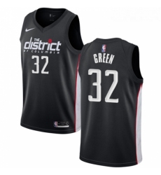 Youth Nike Washington Wizards 32 Jeff Green Swingman Black NBA Jersey City Edition 