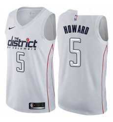 Youth Nike Washington Wizards 5 Juwan Howard Swingman White NBA Jersey City Edition