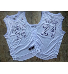 Men Lakers 24 Kobe Bryant White Adidas Swingman Jersey