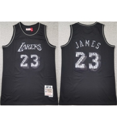 Men Los Angeles Lakers 23 LeBron James Black Stitched Basketball Jersey