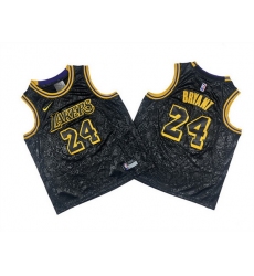 Youth Los Angeles Lakers 24 Kobe Bryant Black Stitched Basketball Jersey