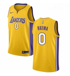 Youth Nike Los Angeles Lakers 0 Kyle Kuzma Swingman Gold Home NBA Jersey Icon Edition 