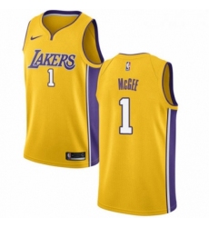 Youth Nike Los Angeles Lakers 1 JaVale McGee Swingman Gold NBA Jersey Icon Edition 