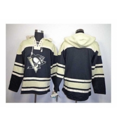 NHL Jerseys Pittsburgh Penguins blank black-cream[pullover hooded sweatshirt]