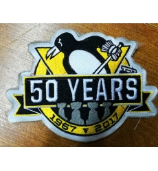 2016 Pittsburgh Penguins 50th Anniversary Patch Biaog