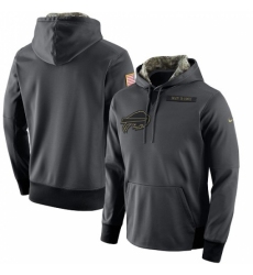 NFL Mens Buffalo Bills Nike Anthracite Salute to Service Player Performance Hoodie