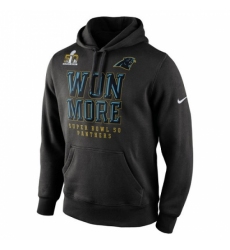 NFL Carolina Panthers Nike Super Bowl 50 Bound Won More Pullover Hoodie Black