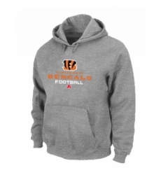 NFL Mens Nike Cincinnati Bengals Critical Victory Pullover Hoodie Grey