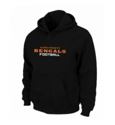 NFL Mens Nike Cincinnati Bengals Font Pullover Hoodie Black