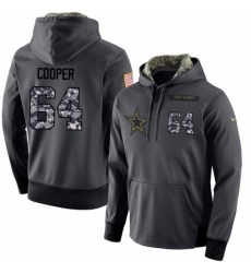 NFL Mens Nike Dallas Cowboys 64 Jonathan Cooper Stitched Black Anthracite Salute to Service Player Performance Hoodie