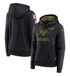 Women Jacksonville Jaguars Nike 2020 Salute to Service Performance Pullover Hoodie Black