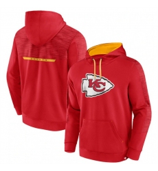 Men Kansas City Chiefs Red Defender Evo Pullover Hoodie