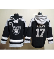 Men Las Vegas Raiders 17 Davante Adams Stitched Hoodie