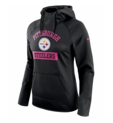 NFL Pittsburgh Steelers Nike Womens Breast Cancer Awareness Circuit Performance Pullover Hoodie Black