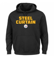 NFL Pittsburgh Steelers Majestic Hot Phrase Pullover Hoodie Black