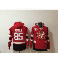 Men Nike San Francisco 49ers George Kittle 85 NFL Winter Thick Hoodie