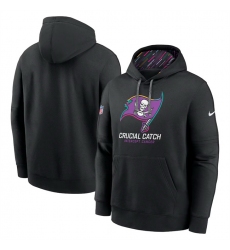 Men Tampa Bay Buccaneers Black 2024 Crucial Catch Club Pullover Hoodie