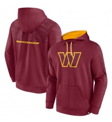 Men Washington Commanders Burgundy Defender Evo Pullover Hoodie