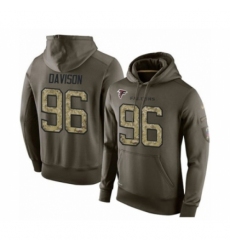 Football Mens Atlanta Falcons 96 Tyeler Davison Green Salute To Service Pullover Hoodie