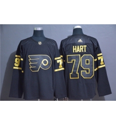 Flyers 79 Carter Hart Black Gold Adidas Jersey