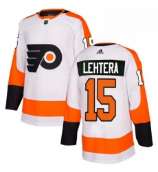 Womens Adidas Philadelphia Flyers 15 Jori Lehtera Authentic White Away NHL Jersey 