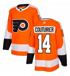 Youth Adidas Philadelphia Flyers 14 Sean Couturier Premier Orange Home NHL Jersey 