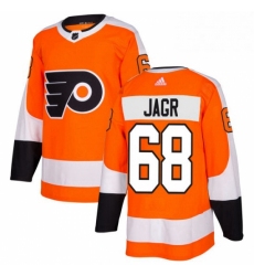 Youth Adidas Philadelphia Flyers 68 Jaromir Jagr Premier Orange Home NHL Jersey 