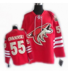 cheap Phoenix Coyotes jersey #55 JOVANOVSKI jersey red