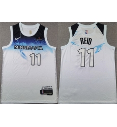 Men Minnesota Timberwolves 11 Naz Reid White 2024 City Edition Stitched Jersey