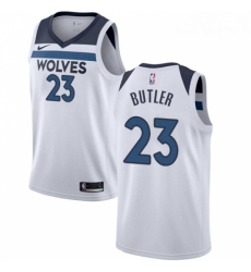 Mens Nike Minnesota Timberwolves 23 Jimmy Butler Authentic White NBA Jersey Association Edition 