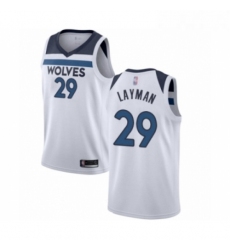 Womens Minnesota Timberwolves 29 Jake Layman Swingman White Basketball Jersey Association Edition 