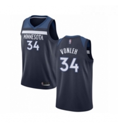 Womens Minnesota Timberwolves 34 Noah Vonleh Swingman Navy Blue Basketball Jersey Icon Edition 