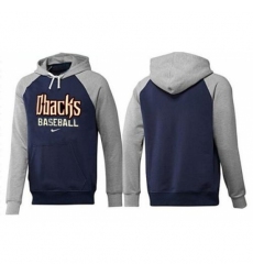 MLB Men Nike Arizona Diamondbacks Pullover Hoodie NavyGrey