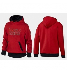 MLB Men Nike Los Angeles Angels of Anaheim Pullover Hoodie RedBlack