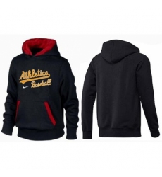 MLB Men Nike Oakland Athletics Pullover Hoodie BlackRed