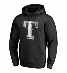 Men MLB Texas Rangers Platinum Collection Pullover Hoodie Black