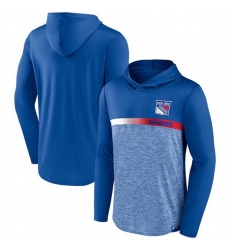 Men New York Rangers Royal Podium Defender Pullover Hoodie