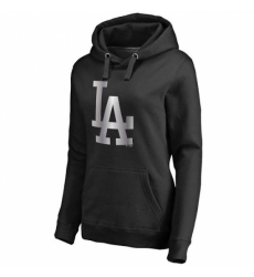 MLB LA Dodgers Women Platinum Collection Pullover Hoodie Black