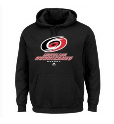 Men Carolina Hurricanes Majestic Critical Victory VIII Fleece Hoodie Black