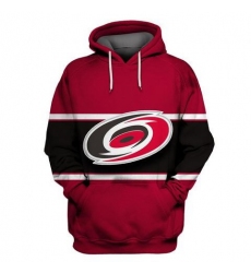 Men Carolina Hurricanes Red All Stitched Hooded Sweatshirt