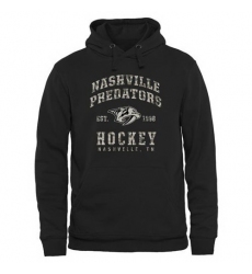 Men Nashville Predators Black Camo Stack Pullover Hoodie