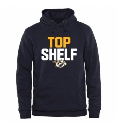 NHL Mens Nashville Predators Top Shelf Pullover Hoodie Navy