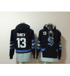 Men Seattle Kraken 13 Brandon Tanev Stitched Hoodie