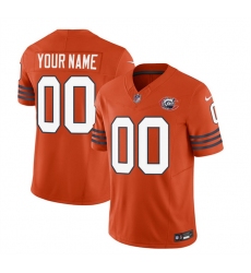 Men Women youth Chicago Bears Active Player Custom 2023 F U S E  Orange Throwback Limited Stitched Football Jersey